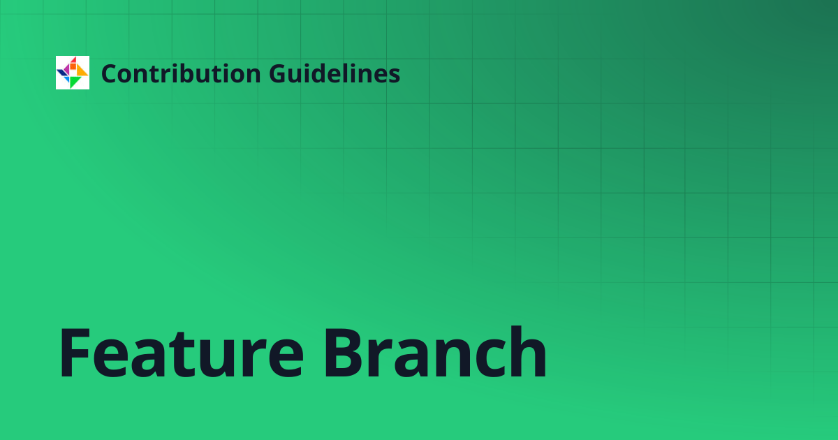 Feature Branch | en-cg | Contribution Guidelines